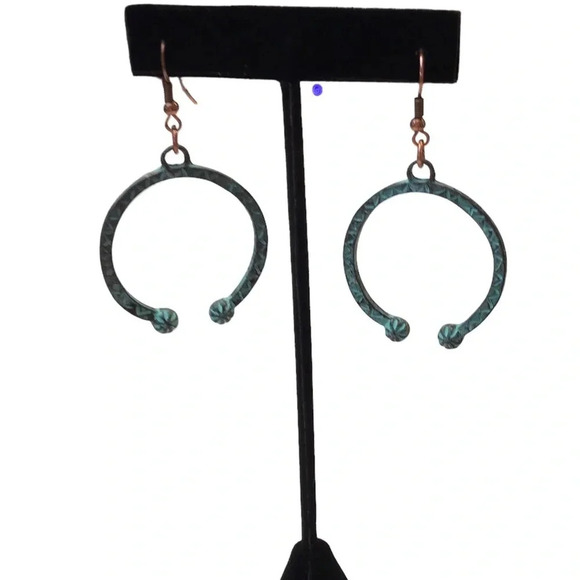 Turquoise Earrings Western Style - Picture 4 of 5